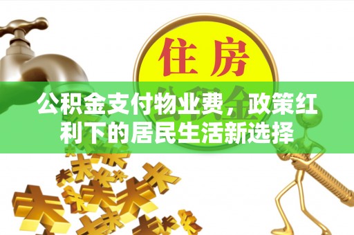 应县公积金支付物业费，政策红利下的居民生活新选择